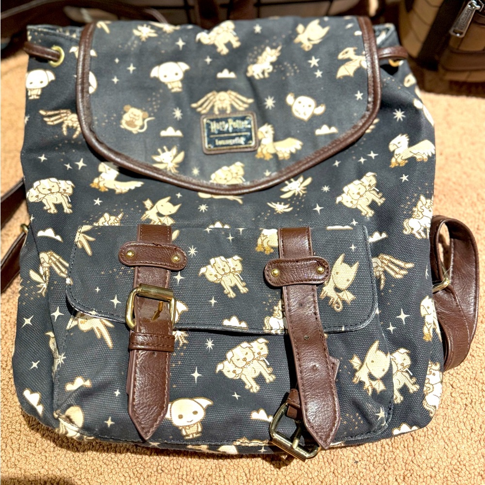Loungefly Canvas Harry Potter Backpack
